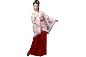 Xingsiyue Chinese Ancient Traditional Hanfu Costume Stage Performance Tang Suit Dance Dress for Women, Tag S = UK 8, Flower