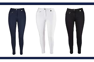 Discount Pet Accessories Jodpurs d'équitation doux et extensible pour homme Beige