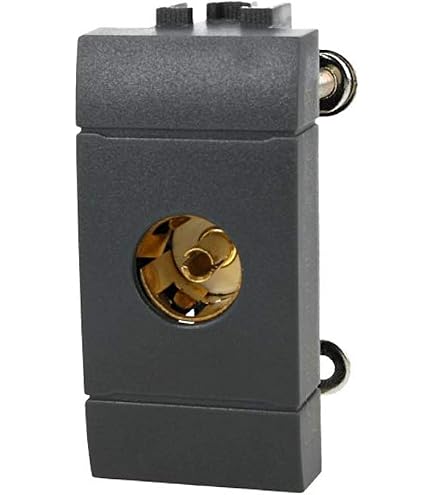 2 Prese TV SAT Satellitari Compatibili Con Bticino Living Light - Colore Nero, Per Impianti Antenna E Parabola