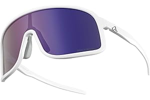 ROCKBROS Occhiali Polarizzati Uomo Donna, Occhiali da Sole Ciclismo Sportivi Protezione UV400 Antivento, Adatto per Bici Corsa MTB Pesca Guida Running