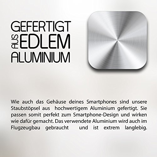 Staubschutz StÃ¶psel Smartphone by innoGadgets | Staubstecker, Schutz fÃ¼r Android Micro-USB Anschluss - Samsung Galaxy u.v.m. | Aluminium StaubstÃ¶psel [alle Farben] + GRATIS Silikon-Clip | Gold