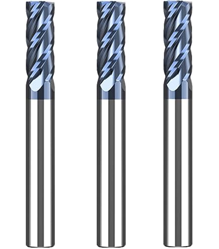 CoCud Schaftfräser 4-Schneiden-Satz 3,5x10mm – AlTiN-beschichtet, P05 Hartmetall, HRC45 – Für CNC & Edelstahl (2 Stk.)