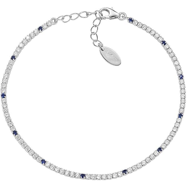 Bracciale Tennis Argento Zirconi Neri e Bianchi- Comete | Gioielleria Baravelli