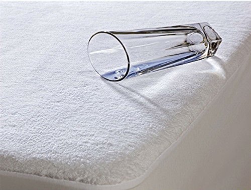 MATRATZENSCHONER INKONTINENZ FROTTEE WASSERDICHT MATRATZENAUFLAGE UNTERLAGE SCHONBEZUG NÄSSESCHUTZ 6 GRÖßEN WÄHLBAHR (140_x_200_cm) - 4