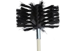 EASYBYMALL Chimney Brush Head, Lint Remover Bristle Head, Vent Cleaning Brush Chimney, Dry Duct Sweep Tool(150mm)