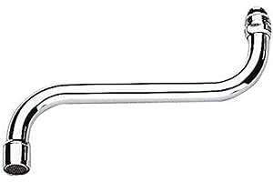 GROHE 13051000 Bocca a S per Miscelatore Lavello a Parete, 200 mm, Cromo