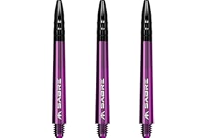 Mission Darts Säbelschäfte | Robuste Polycarbonat-Schäfte mit schwarzer Aluminium-Oberseite | mehrere Packungsgrößen | 7 Farben | Medium