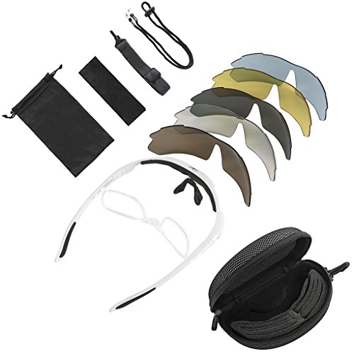 KT-SUPPLY UV-Schutz Radbrille Mit 5 Austauschbaren Polarisierten Gläsern - 2