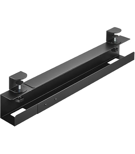 My Wall Schreibtisch-Kabelmanagement – Einfach Unter Den Tisch Klemmen, Kein Bohren Nötig | 60 Cm Länge, 5 Kg Tragkraft