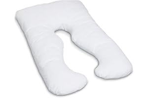 ‎MAXVITALIS maxVitalis Schwangerschaftskissen in ergonomischer U Form, Stilkissen mit abnehmbarem und waschbarem Bezug, auch verwendbar als Seitenschläferkissen oder Lagerungskissen