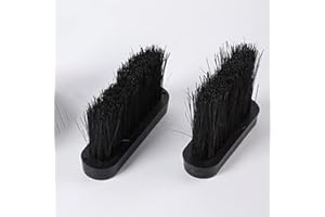 YUETTYY Spazzole per camino, spazzola oblunga, testina di ricambio per camino, legna da ardere, stufe (2)