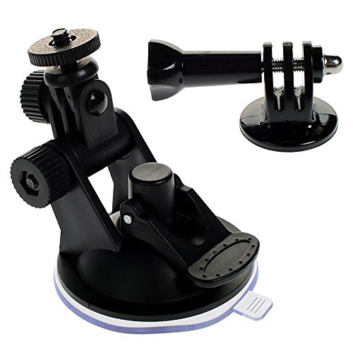 O RLY Ventosa per cruscotto Auto, Nero Mount for GoPro Hero 3 4 5 6 Cam SJCAM SJ4000 SJ5000 Action Camera Cam