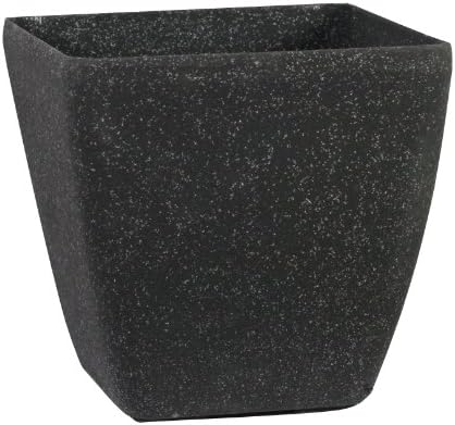 Stone Light SK Series 28cm Cast Stone Round Planter - Aged Black Sandstone (Pack of 6)