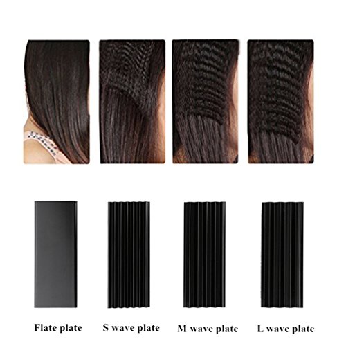 Haarglätter,Ausear 4 in 1 Keramik Turmalin Flat Iron, Vibrastrait Ceramic Ionic Haarglätter, Digitalanzeige , Dual Voltage 110-240V, 1.5inch - 2