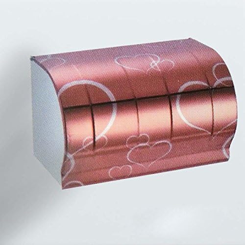 K201 Stainless Steel Tissue Paper Roll Paper Box Bathroom Waterproof Paper Towel Rack,RoseGold