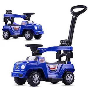 GoodLuck Baybee Kids Power Wheel Ride On Jeep Push Car for Toddlers Baby Jeep Toy Children Rider & Infant Baby Jeep Toys | Kids Suitable for Boys & Girls- Blue (1-3 Years) (Benz Blue)