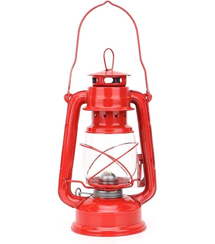 Lampada A Cherosene Vintage In Ferro - Lanterna Decorativa Blu Per Atmosfera Retro E Feste - Foto 2