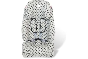 FUN*DAS BCN Fundas BCN ® - Funda para silla de coche Klippan Maxi ®, Triofix Comfort ®, Century ® y Opti 129 ® - Algodón extrasuave (Fun Black Star)