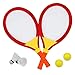 Produktbild Tennisschläger Kinder Badminton Set Federball Racket Garten Draussen Spielzeug Geschenk für Kinder ab 3 4 5 Jahren (MEHRWEG)