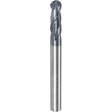 Fraise Hémisphérique HSS-AL 8mm Sourcing Map - 2 Flûtes - Pour Fraiseuse - Tige Droite