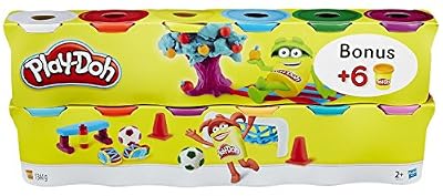Play-Doh - B6751eu40 - Pack de 6 pots de Pate + 6 pots gratuits