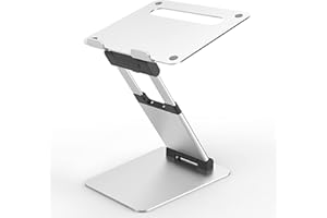 Desire2 Supreme Sit-Stand Supporto per laptop,Supporto regolabile per laptop per scrivania,Accessori per notebook e laptop per tavolo da ufficio,Riser per laptop per scrivania