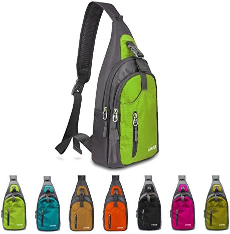 CARQI Sling Shoulder Backpacks Bags Crossbody Rucksack for Hiking Travel Camping or Multipurpose Daypacks Man Women Girl, 7.5" x 15" x 4"