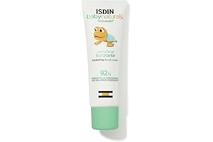ISDIN Baby Naturals Crema Facial Hidratante Diaria para Bebé, con un 92% de Ingredientes de Origen Natural, 50ml