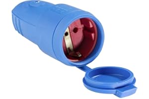 as - Schwabe 62411 Gumowe Sprzęgło Bez Kabla, IP 44, 230 V/16 A, Niebieska