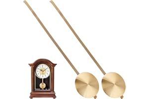 ‎NBEADS nbeads 2 STK. Mechanische Pendeluhr, Metall Pendel Teil Wanduhr Quarz-Wanduhr Pendel-Ersatz Uhr Reparatur Teile für Home Office Uhr, Hellgold, 30.1x6.1cm