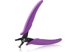 SPEEDWOX Metalowe szczypce do dziurkowania 1,8 mm okrągłe szczypce do dziurkowania do blachy krótkie szczęki dziurkacz metalowy biżuteria szczypce kolczyk dziurkacz precyzyjne narzędzie do produkcji