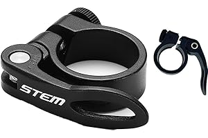 HOUSON Bicycle Saddle clamp, Seat Post clamp Aluminum Alloy seat clamp Bicycle Saddle Attachment for MTB and Road Bikes 25.4mm