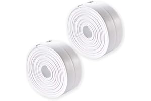 ANCUIOYZ 2 Paquets De Ruban d'Étanchéité Étanche, Auto-Adhésif Imperméable Et Résistant à La Moisissure, Scellant De Salle De Bain, Outil d'Étanchéité Pour La Protection Des Bords De La Cuisine