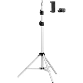 200cm Beyaz Projeksiyon, Telefon, Işık Standı Tripodu Ball Head ve Telefon Tutucu