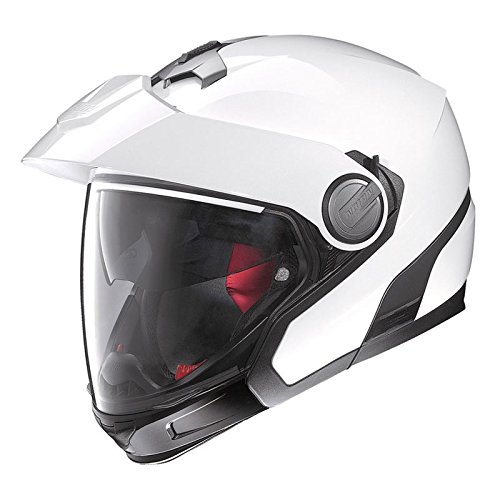 Nolan N40 Full Classic Plus N- Com – Casco modular, metal blanco 