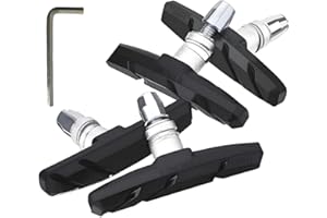 GUOFANG Lot de 2 Paires de Plaquettes de Frein de vélo avec Outil d'installation, 70 mm, en Caoutchouc, V-Brake pour étrier de Frein de vélo
