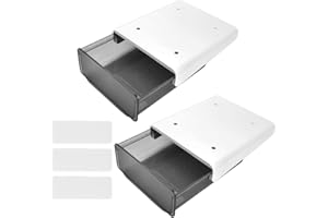 LAISHUNHE 2er Set Schublade Unter Schreibtisch Schublade Unterbau Selbstklebend Schublade Organizer Schreibtisch Versteckte Schubladenbox Untertisch Schublade Desktop Under Desk Drawer für Schule Büro