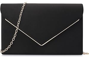 BBjinronjy Bolsos de noche para mujer, bolsos de mano para boda, fiesta, cóctel, graduación, bolso cruzado de gamuza sintética con cadena desmontable