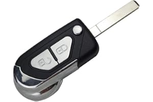 PHONILLICO Coque clé pour Citroen DS3 2009 à 2020 - Plip télécommande 2 Boutons avec Lame