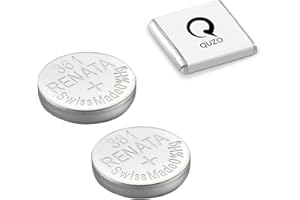 QUZO RENATA Bundle of 2 x Renata 361 Watch Battery 1.55v SR721W + Quzo Belgian Chocolate - Official Renata Watch Batteries
