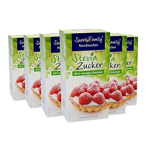 Preisvergleich Produktbild Sweet Family Stevia Zucker, 500g 6er Pack