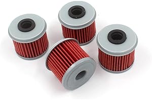 HURI 4× Oil Filter for CRF250R CRF250X (2004 to 2016) Replace Hiflofiltro HF116 K&N KN-116 15412-MEB-671 15412-MEN-671