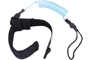 EVGATSAUTO Body Board Leash, Wrist Leash For Boogie Boards, Stand Up Paddle Board 5mm Coiled Spring Leg Foot Rope Surfing Leash For Surfboard
