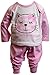 Lullaby Baby Girls Cute Kitty Cotton Pyjamas - Pink - 0/3 Months