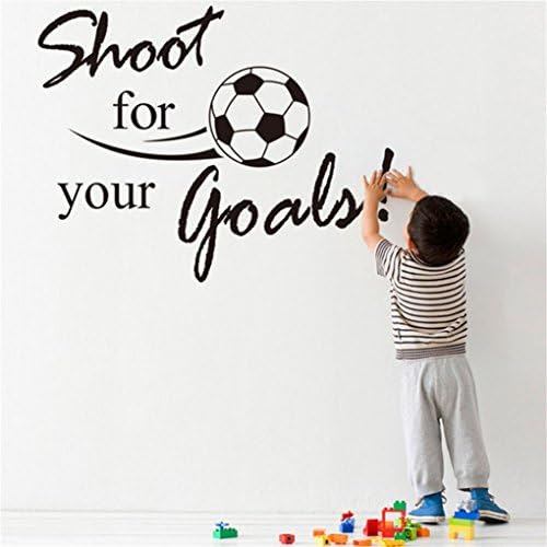 Decorie Shoot For Your Goals Football Removable Wall Sticker for Home Decorations