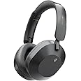 iKF Solo Over Ear Wireless Headphones with Noise Cancelling, Foldable Bluetooth Overhead Headphones, Hi-Res Audio, 130HPlaytime, Low Latency Game Mode, Comfortable Wear for Work, Travel（Black）