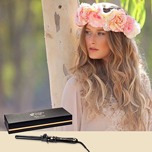 Golden Curl Fortgeschrittener Gyro Curler Lockenstab – Bidirektional rotierender 25mm Lockenstab für die perfekten Locken - 7