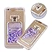 Produktbild iPhone SE Glitzer Hülle,Schutzhülle iPhone 5 Hülle Kreativ Design 3D Transparent Crystal Clear Soft Silikon Flüssige Hülle,Mobil Berufung Blink Klar Dual Layer Schutzhülle Perle Design Bling Glitter Glitzer Sparkle Flowing Lquid Sterne Fruit Rückseite Handyhülle Etui Schale für Apple iPhone SE/5S/5