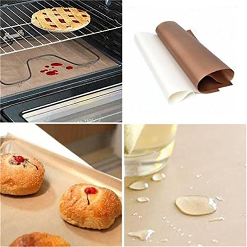 Preisvergleich Produktbild Melumber Backpapier Kaffee Backblech Matte wiederverwendbar, antihaftbeschichtet Dauerbackfolie ,Weiß