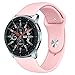 Produktbild Mumuj Mode Elegant Ersatz Soft Silikon Armband Armband, Robust Mode Armband Jewelry Weichheit Metallarmband mit Schmuck Ersatzband für Samsung Galaxy Watch 46mm (Rosa)